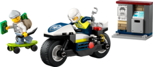 65-pc LEGO City Police Motorcycle Chase Building Toy (60455)