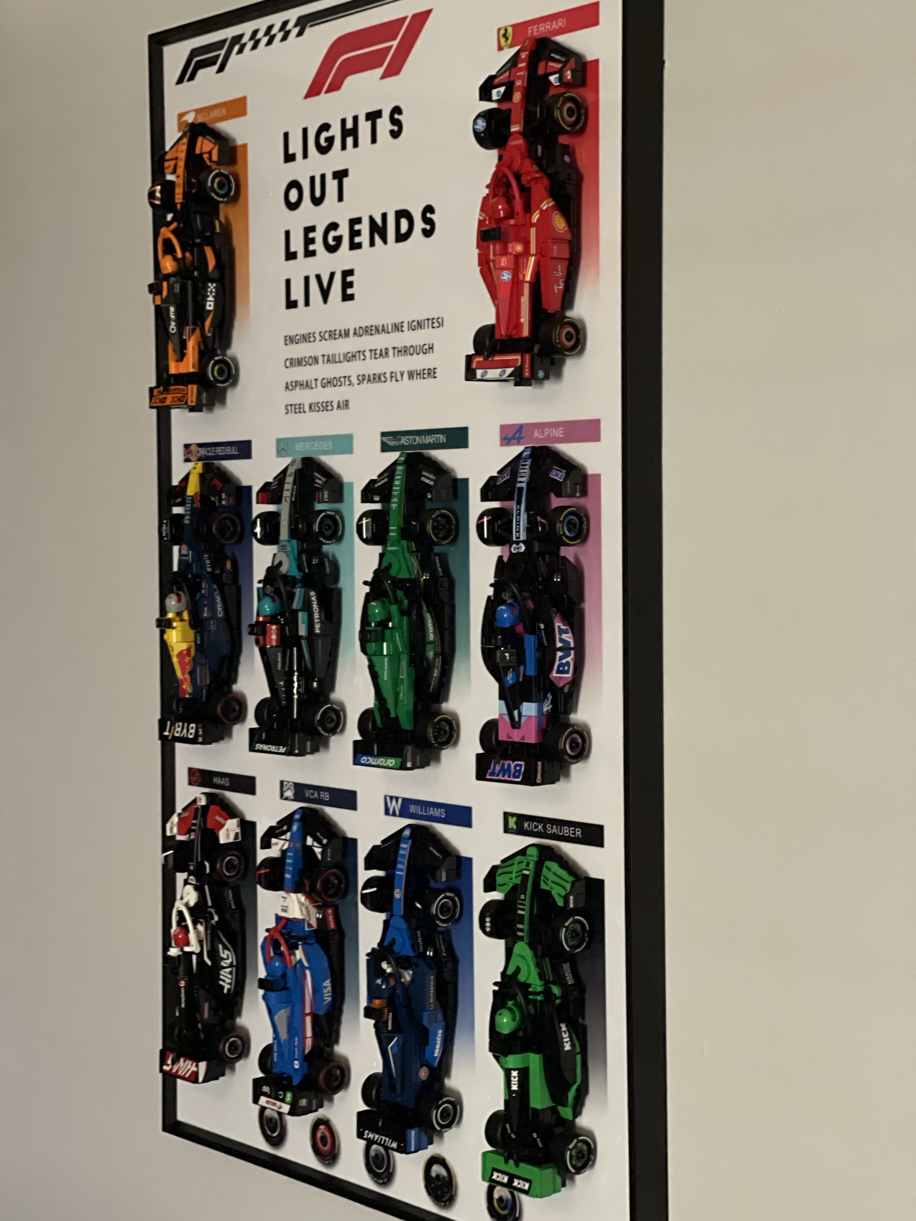 Complete F1 Display Frame