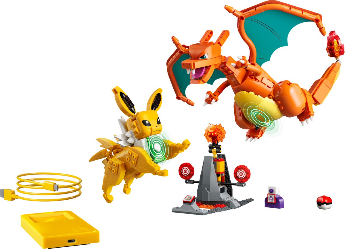 LEGO Pokemon SMART Play Charizard vs Jolteon Ultimate Battle set 72167