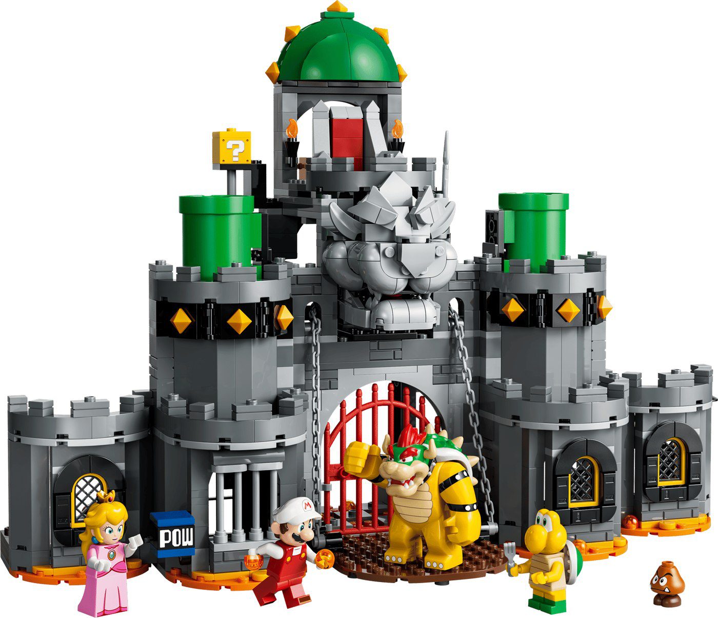 LEGO 72060 Fire Mario and Bowser's Castle with Fire Mario, Fire Luigi and Princess Peach minifigures