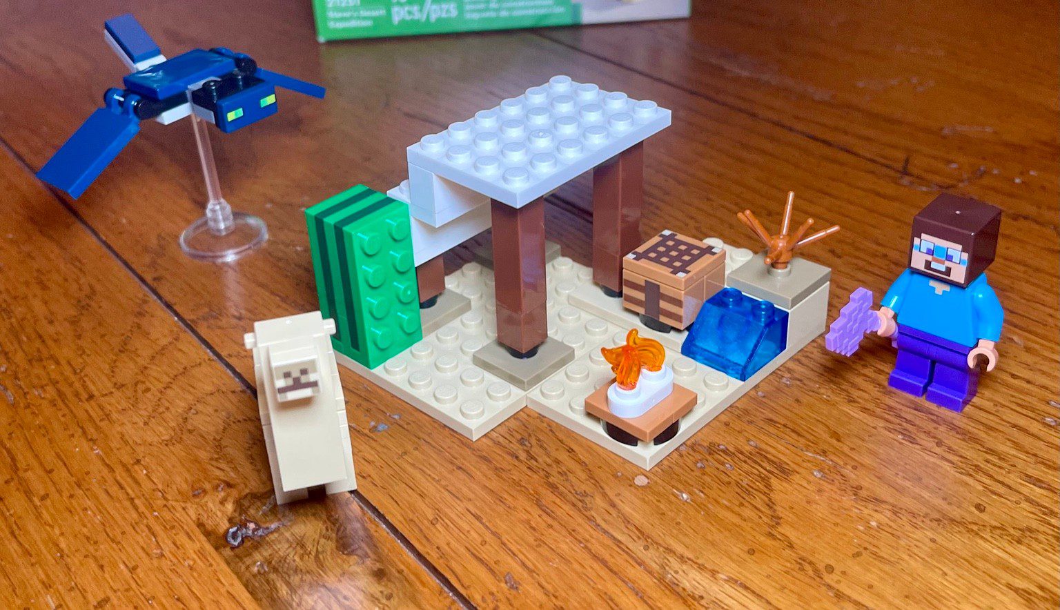 LEGO 21251 Minecraft Steve's Desert Expedition full build with Phantom Steve and baby camel