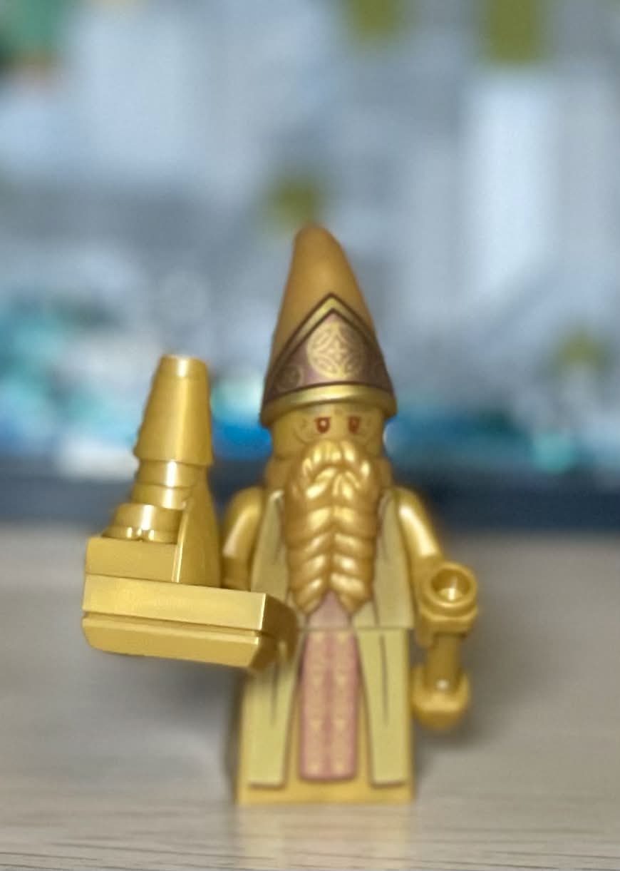 LEGO 76419 Hogwarts Castle golden founder statue detail