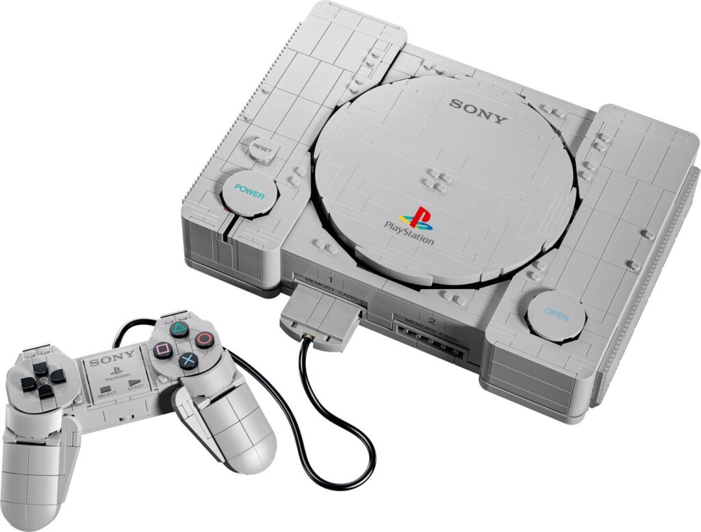 LEGO PlayStation 72306 brick-built original PlayStation console and controller