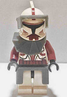 LEGO Clone Trooper Commander Fox sw0202b misprint rare Star Wars minifigure